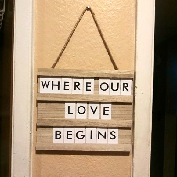 42. DYI Personal Message Letter Board Hanging Sign - Picture 1 of 3